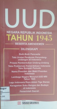 Image of UUD Negara Republik Indonesia Tahun 1945