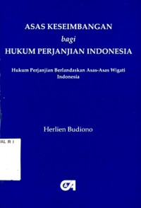 Image of Asas Kesimbangan bagi Hukum Perjanjian Indonesia