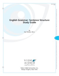 Image of English Grammar : Sentence Structure Study Guide