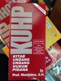 Image of KUHP ( Kitab Undang-undang Hukum Pidana )