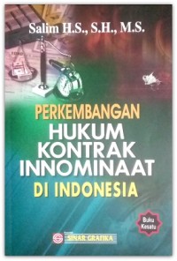 Image of Perkembangan hukum kontrak innominaat di indonesia