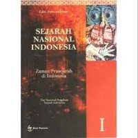 Image of Sejarah Nasional Indonesia : zaman prasejarah di indonesia